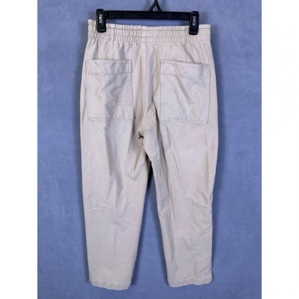 Uniqlo Pants Men 27-30‎ Lightweight Tan Chino Elastic Waist Straight Read!